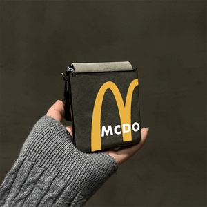 半截M记适用小米mix2手机壳小折叠三星Zflip7华为Pocket3荣耀OPPO FindN3新款摩托罗拉50秋冬软PuraX保护套6