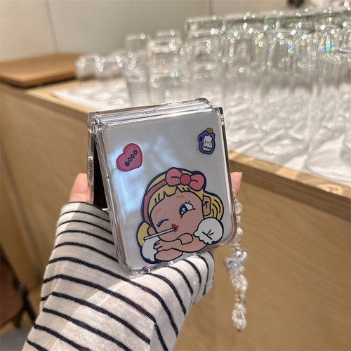 不二家棒棒糖女孩折叠屏手机壳