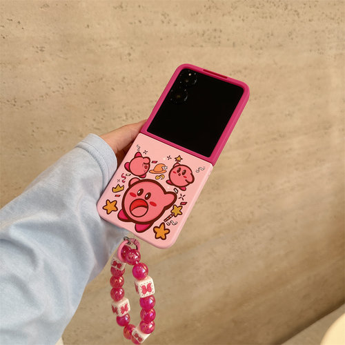 撞色星之卡比折叠屏手机壳