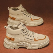 防滑复古低帮鞋 男鞋 工作上班鞋 舒适透气鞋 系带休闲鞋 高帮工作鞋