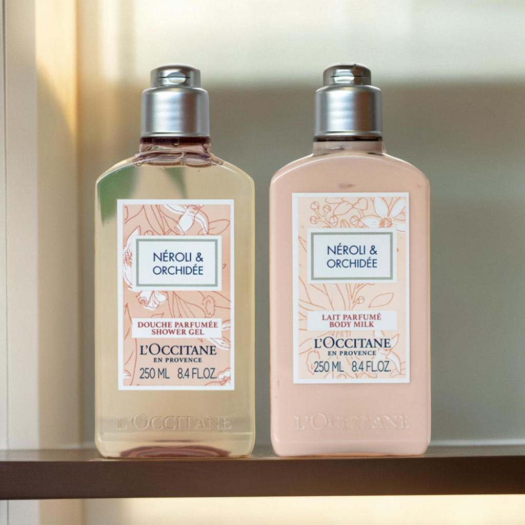 欧舒丹橙花兰花护手霜沐浴露乳