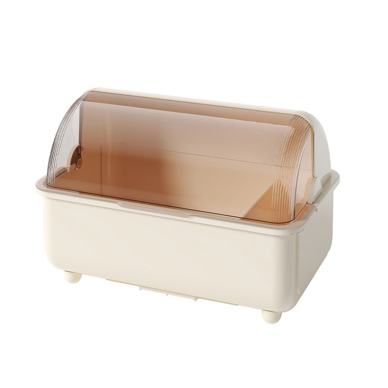 厨房大容量沥水碗架 台面带盖碗盘筷子收纳碗柜茶桌杯子收纳整理