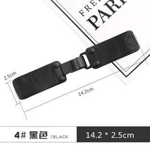 饰风衣毛衣羊羔毛呢子外套大衣黑色铆钉搭扣 金属皮革皮对扣腰带装