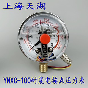 真空表 天湖YNXC 2.5MPA 100耐震电接点压力表 1.6 抗震防震0