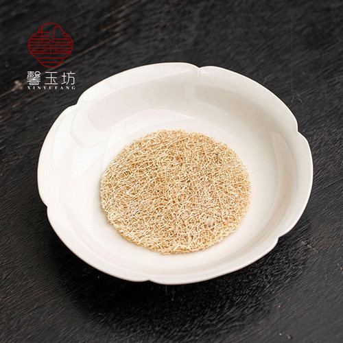 馨玉坊草木灰欢心壶承+丝瓜垫