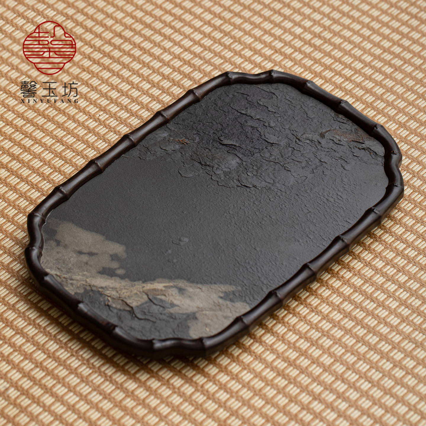 一器藏山水仿石干泡盘功夫茶托盘图片