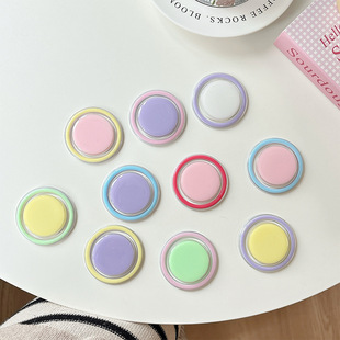 小清新风圆形手机气囊支架磁吸伸缩网红礼品批发桌面支撑指环批发