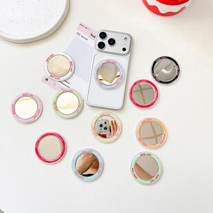 goodluck磁吸圈适用magsafe圆形镜子贴简约冰箱贴女款 随身镜
