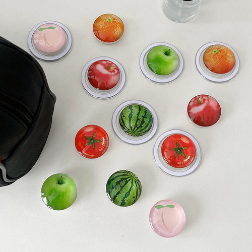 仿真西瓜橙子西红柿磁吸手机支架