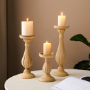 饰品拍照道具 北欧复古罗马柱大蜡烛台摆件高级感西餐桌客厅浪漫装