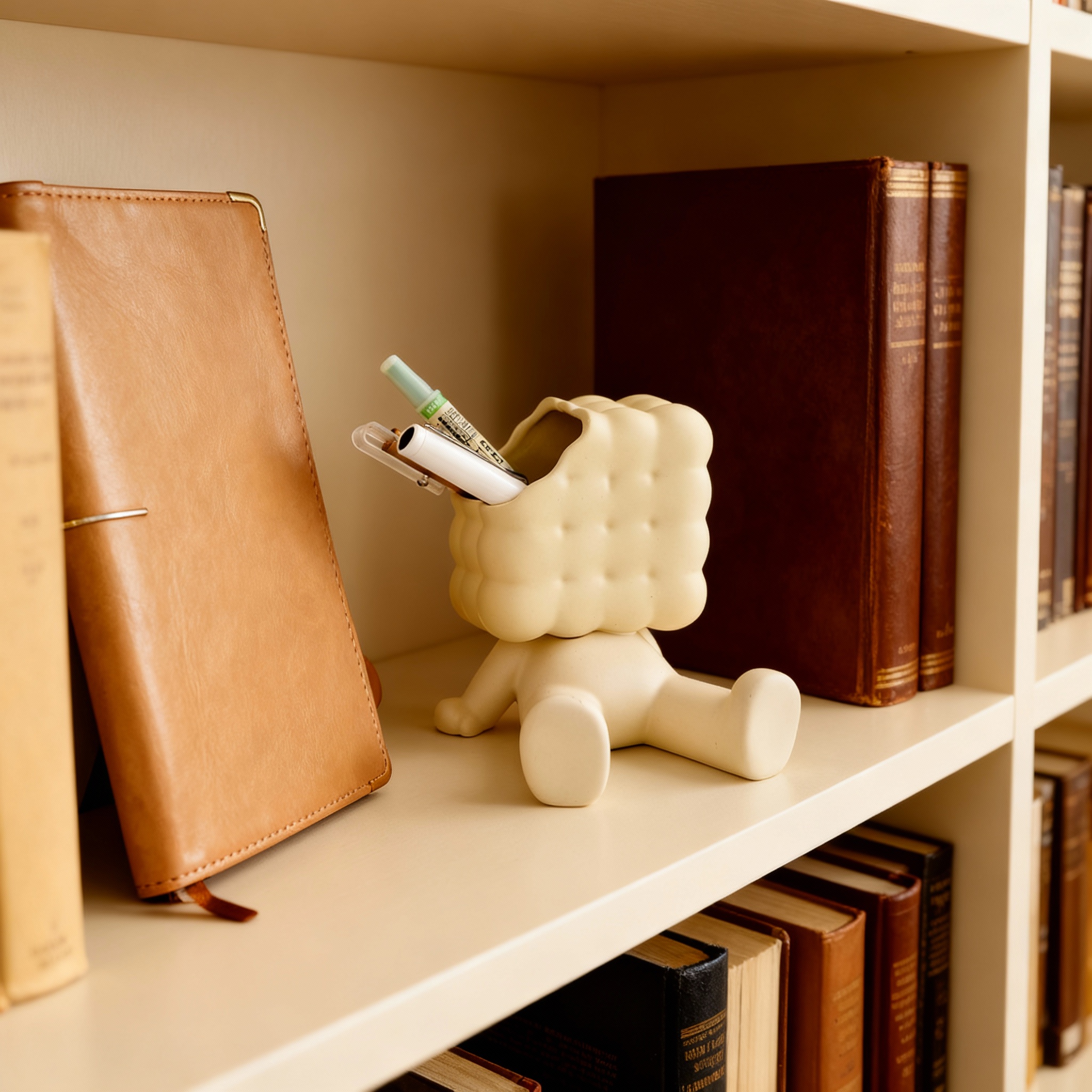 创意小熊造型笔筒桌面收纳盒