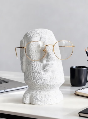 现代简约创意人头桌面装饰摆件