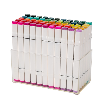 书桌壁挂式马克笔收纳盒儿童美工水彩铅画笔收纳文具分类大容笔筒