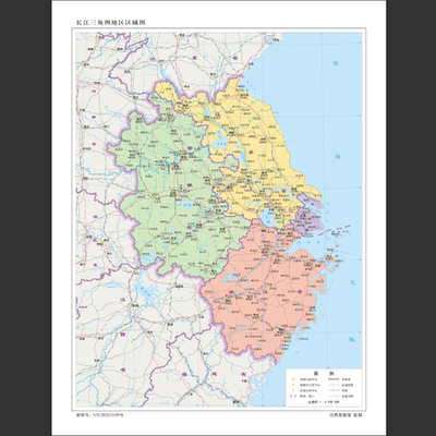 长江三角洲地图电子版区划图高清大尺寸高清地图jpg素材设计文件
