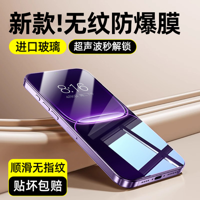 柠乐适用真我Neo8无纹防爆钢化膜