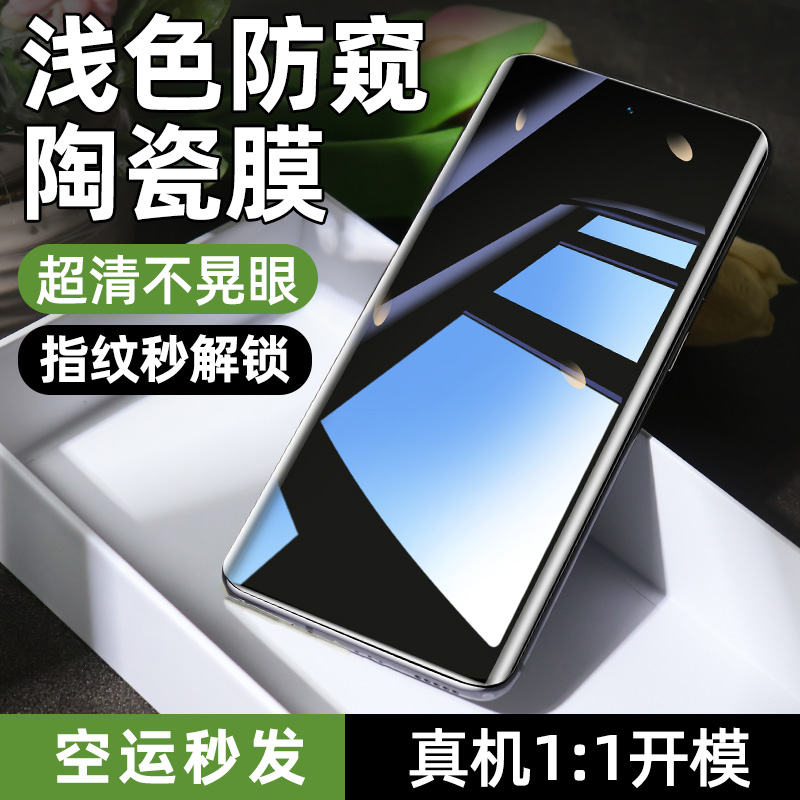 适用真我GT7Pro曲面防窥陶瓷膜