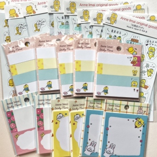 【现货】Anne Imai今井杏可爱小猫便签 便利贴 迷你卡手帐素材