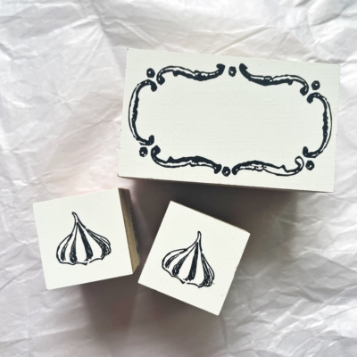 日本Monpetit木质印章复古框