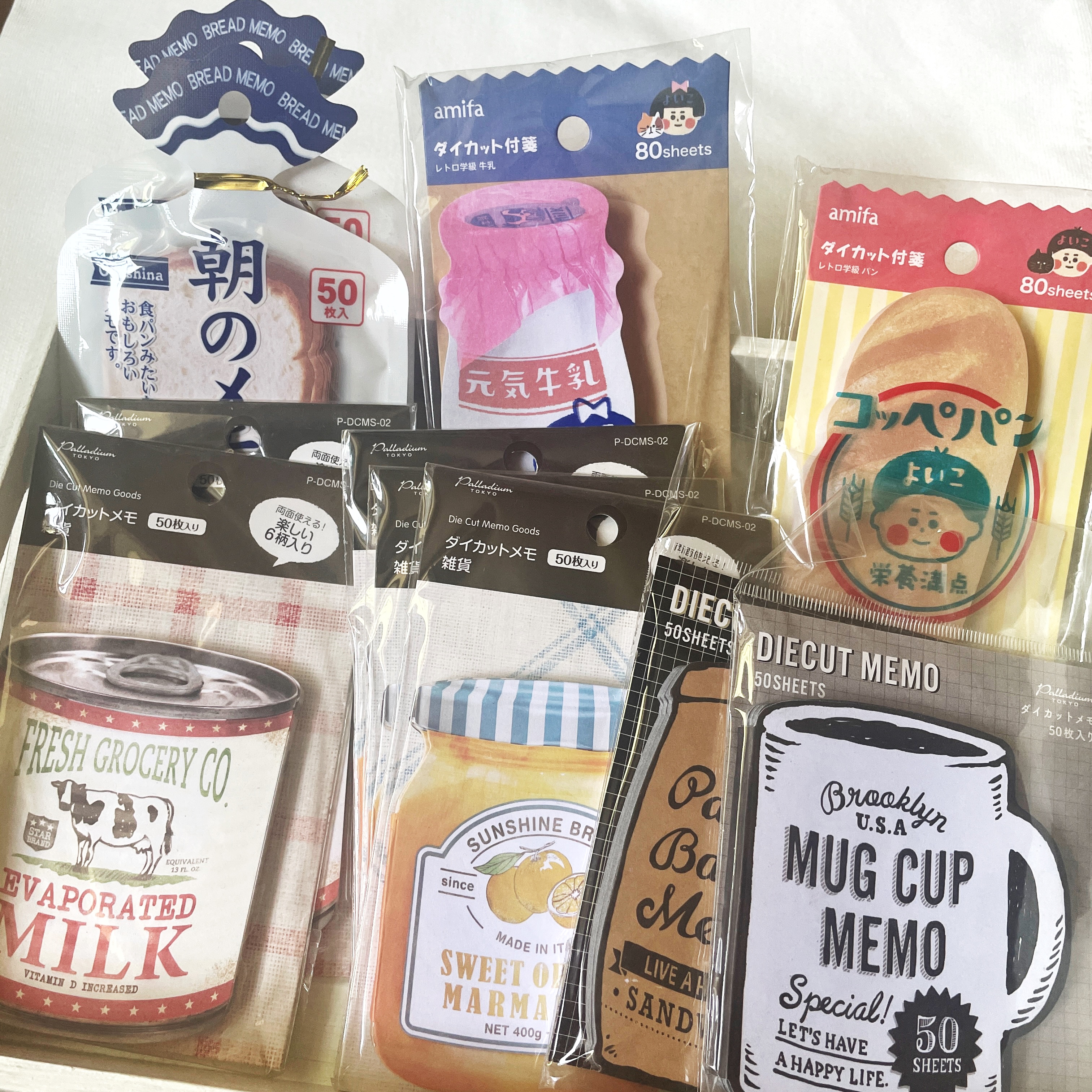 【现货】日本amifa serial便签 牛奶面包果酱罐头咖啡便签