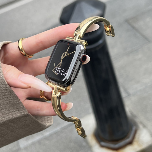 简约手镯式金属适用于applewatch