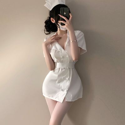 臻媚纯欲护士制服大码性感内衣女