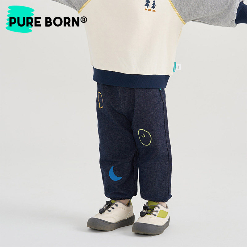 【涂鸦牛仔】博睿恩纯棉休闲仿牛仔裤2025秋季新款男女宝宝长裤子,童装/婴儿装/亲子装,裤子,淘宝优惠券,粉丝福利购,淘宝优惠卷