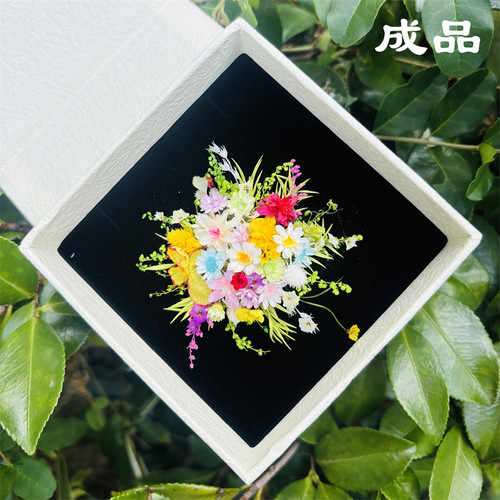成品永生花戒指胸针高级感小众设计精致配饰户外草坪婚礼摆拍道具