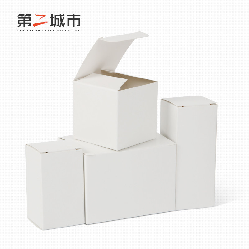 白盒现货白色小纸盒批发包装盒定 做空白卡纸盒子LOGO彩盒定 制