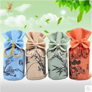 竹炭包去除甲醛麻布梅兰竹菊车载室内活性炭包除味防潮吸甲醛碳包