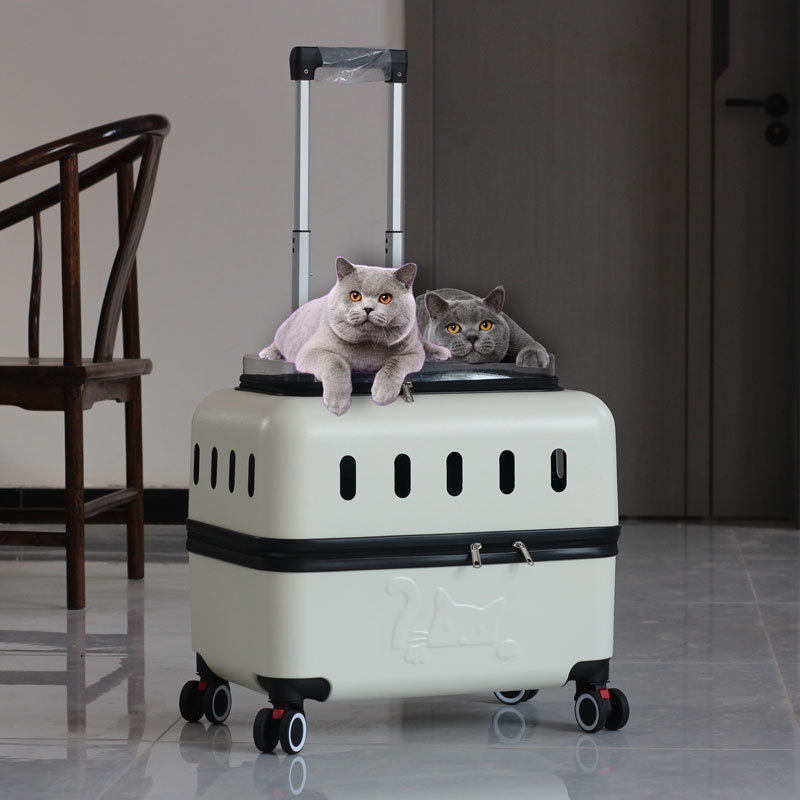 大容量猫包宠物拉杆箱猫包外出便携猫咪背包狗行李箱猫箱宠物推车