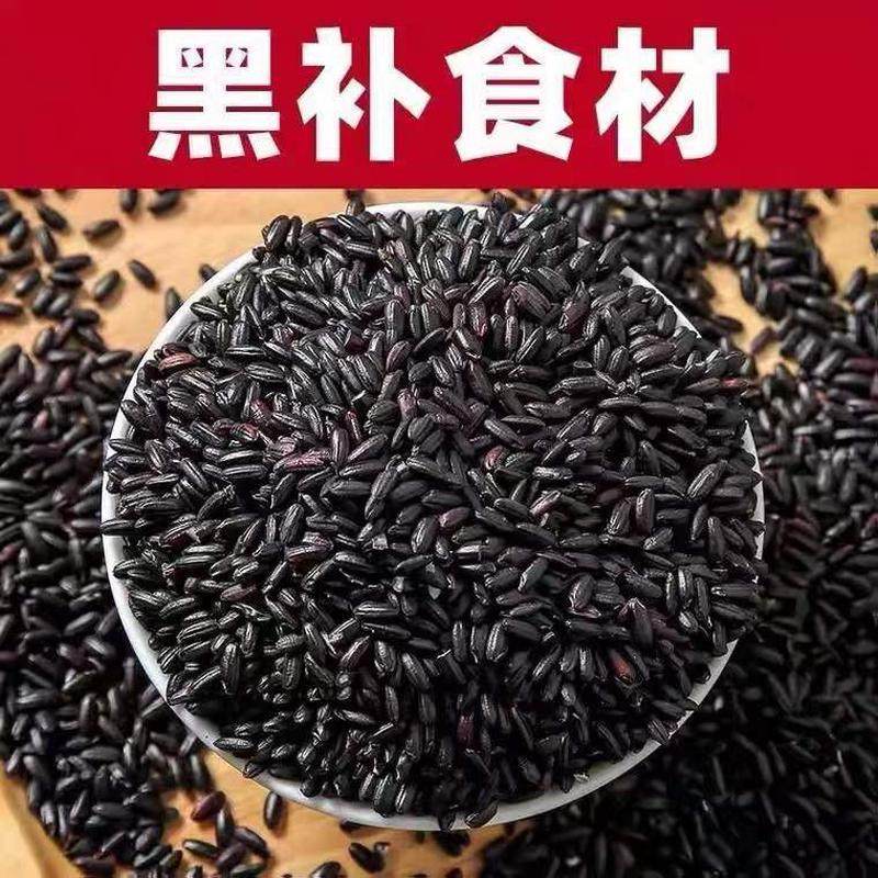黑米500g东北五常新五谷杂粮黑糯米无染色煮粥八宝粥黑米粥黑香米
