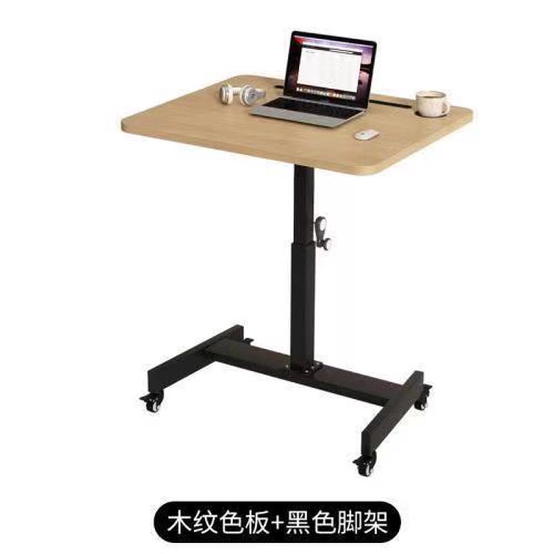 手摇升降桌可移动电脑桌站立式学生学习桌家用办公桌升降式工作台