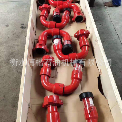 厂家生产2寸1502弯头90°高压整体锻造高压由壬直角弯头105mpa