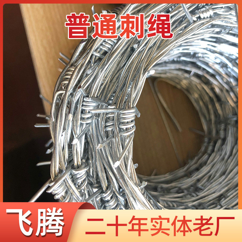 厂家供应爬刺绳铁蒺藜隔离护栏网刺铁丝围墙防钢丝刺防盗刺