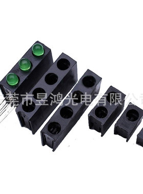 f33mm方形黑色灯座三孔带灯90度弯脚一体组合交换指示灯