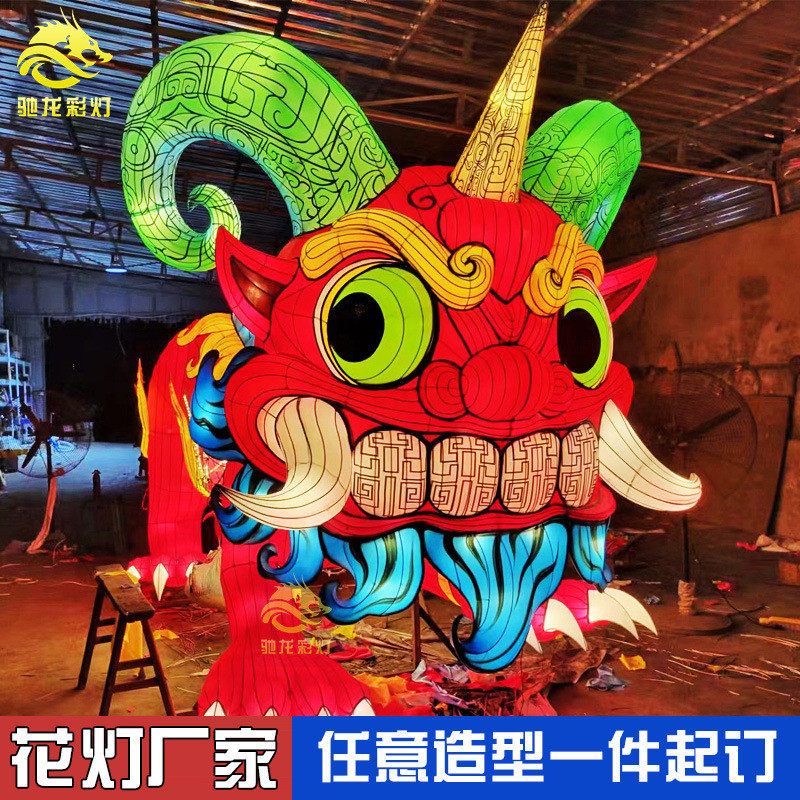 大型花灯定制迎春灯饰春节小型彩灯制作厂家元宵灯会灯展公司