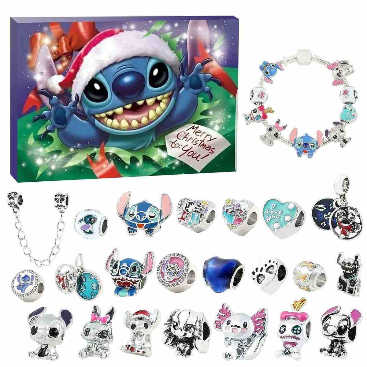 Christmas Advent Calendar Bracelets Mystery Box 24 Days