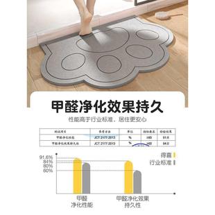 热销硬硅藻泥地垫厕所门口速干脚垫门垫进门卫生间防滑地毯浴室吸