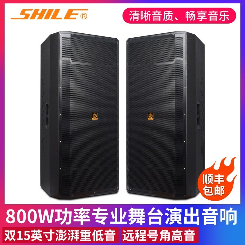狮乐BM-25专业音响双15英寸舞台音箱大型房婚庆活动演出大功率