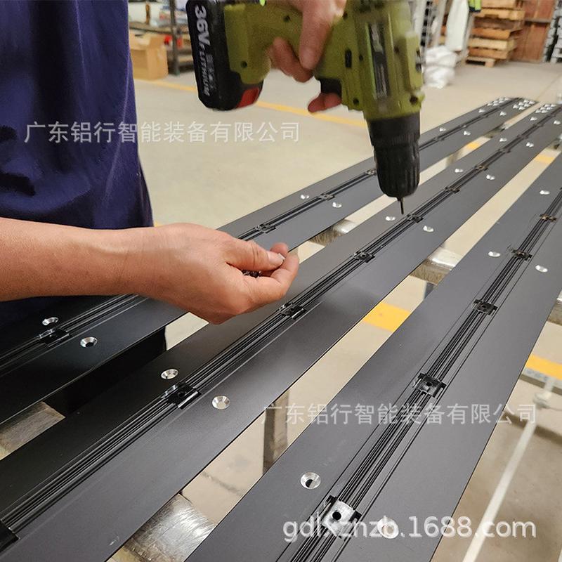 凤铝直供铝材商业工业重铰链铝合金合页连续齿轮门