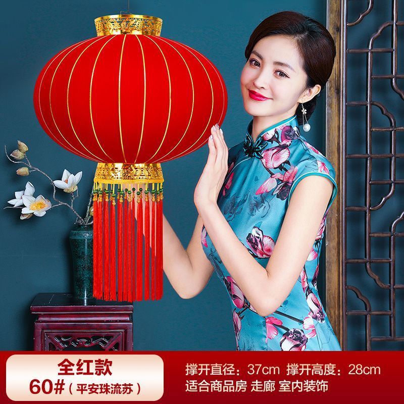 2025新款新年春节大红灯笼吊灯中国风阳台户外大门口大号挂饰宫灯