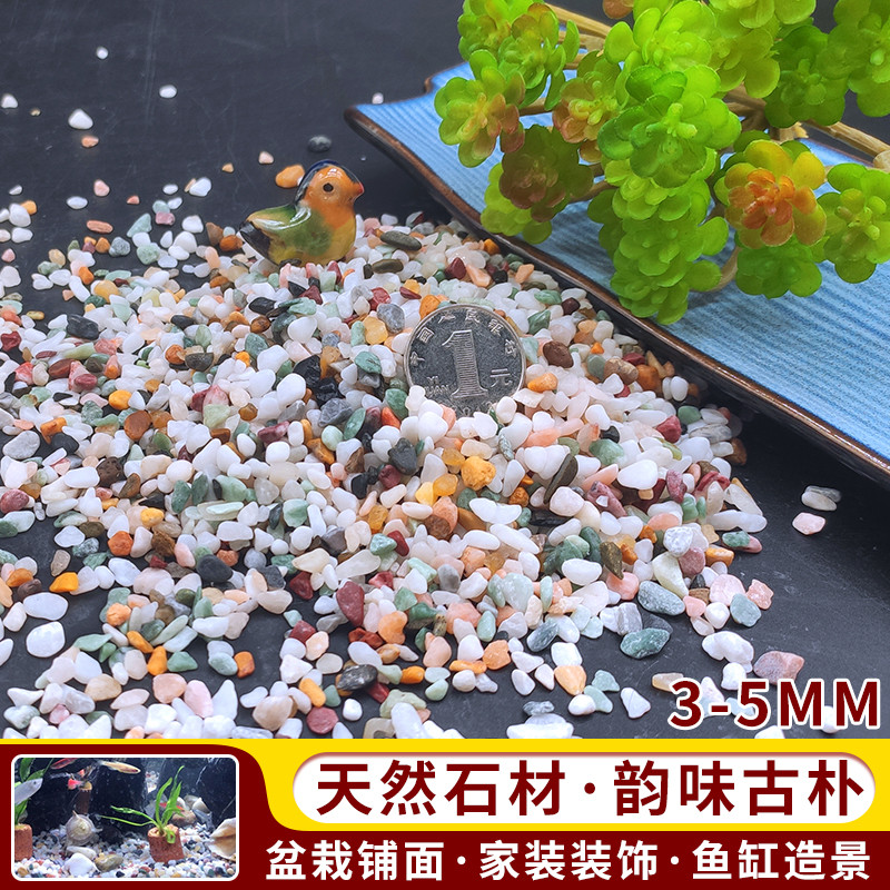 鱼缸造景今日优选】原生溪流石溪流沙【底砂河流鹅卵石古法养新款