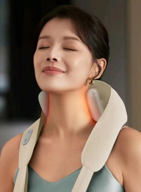 热销伊莫卡3d揉捏按摩肩带emk-158k充电款按摩椅