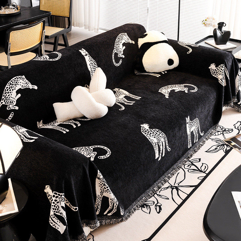 轻奢高级感雪尼尔沙发套罩四季通用新款巾2025沙发盖布全包万能毯