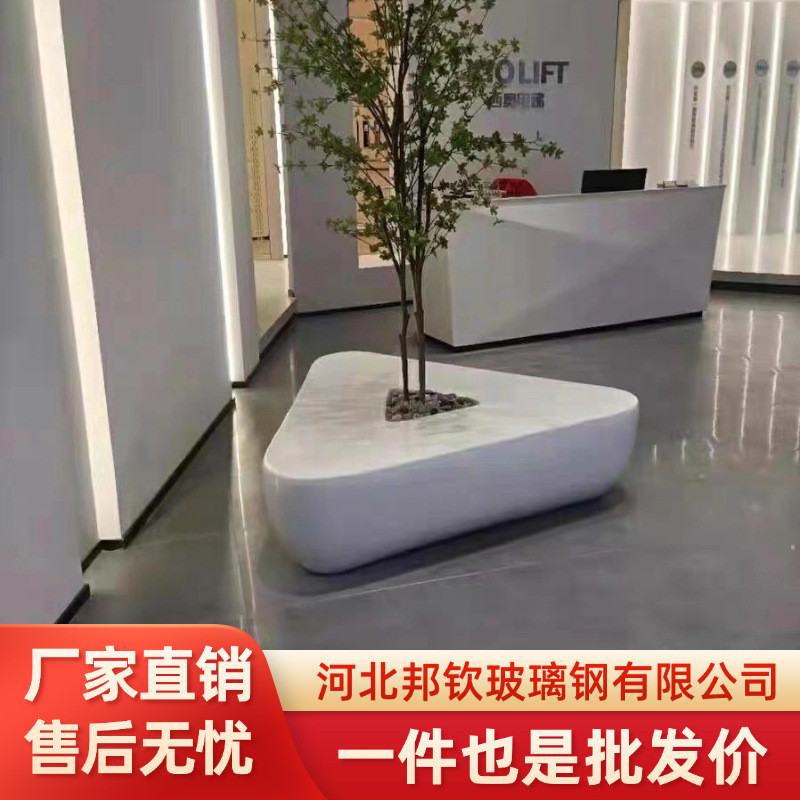 玻璃钢商场户外售楼酒店室内花器户外园林绿植箱玻璃钢花箱