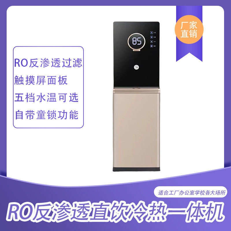 家用商用净饮一体饮水机触摸屏立式冰热即热速热管线机