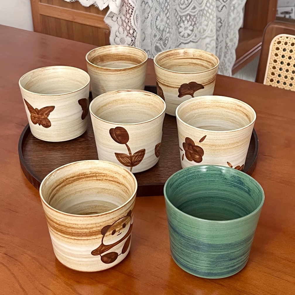 漫生活老板娘粗陶景德镇手绘咖啡杯牛奶杯暖手杯创意水杯可爱杯子,餐饮具,咖啡杯,淘宝优惠券,粉丝福利购,淘宝优惠卷