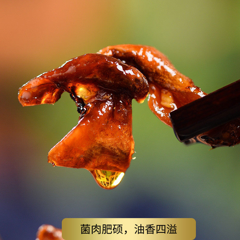 云南特产油鸡枞松茸牛肝菌酱零食小吃香辣下饭菜即食拌面菌子500g