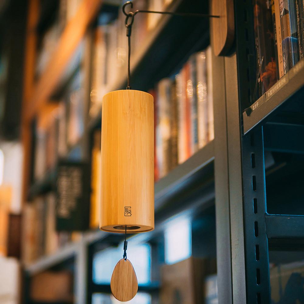 和弦风铃 寻风 日式手摇复古竹子音乐之唱诵诗歌风铃