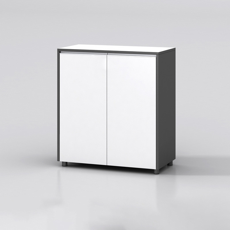 熠琦办公带锁收纳柜木质办公室边柜桌下矮柜档案资料储物柜文件柜